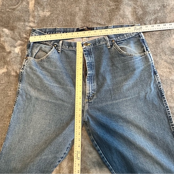 Wrangler Jeans Mens 42x36 Blue Cowboy Cut Denim George Strait Western 31MGSHD - Picture 10 of 11